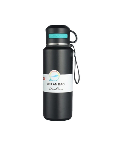 Φορητό παγούρι-θερμός με φλιτζάνι - 800ml - CF8279 - 882799 - Black