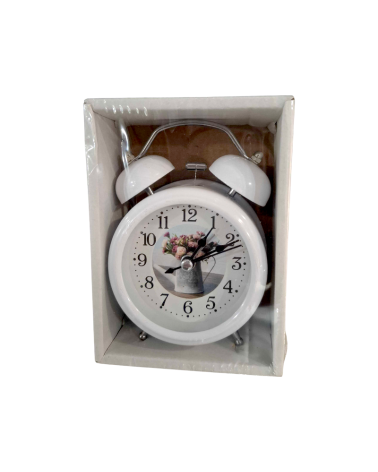 Επιτραπέζιο ρολόι - Ξυπνητήρι - 3301-14 - 330154 - White