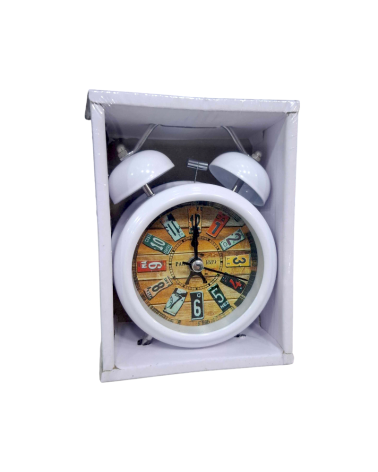 Επιτραπέζιο ρολόι - Ξυπνητήρι - 3301-8 - 330188 - White