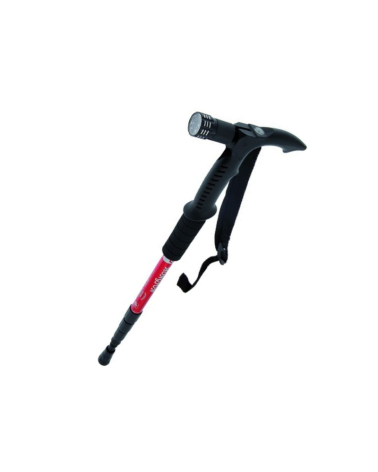 Τηλεσκοπικό μπαστούνι ορειβασίας με φακό - Μπατόν - 138339 - Red