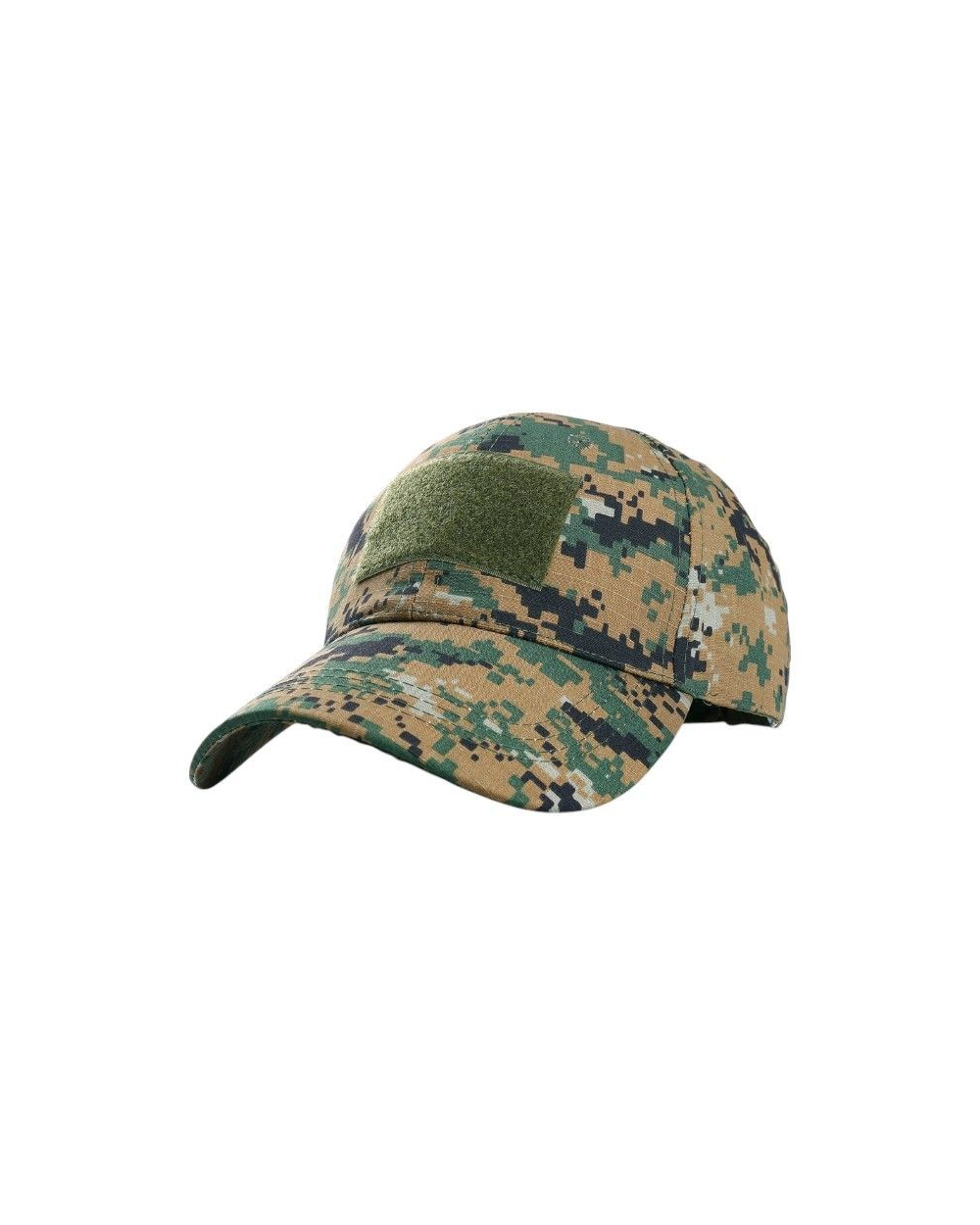 Ανδρικό καπέλο jockey στρατιωτικού τύπου - M02 - 270607 - Green/Brown