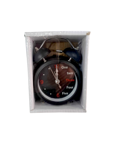 Επιτραπέζιο ρολόι - Ξυπνητήρι - 3301-12 - 301127 - Black