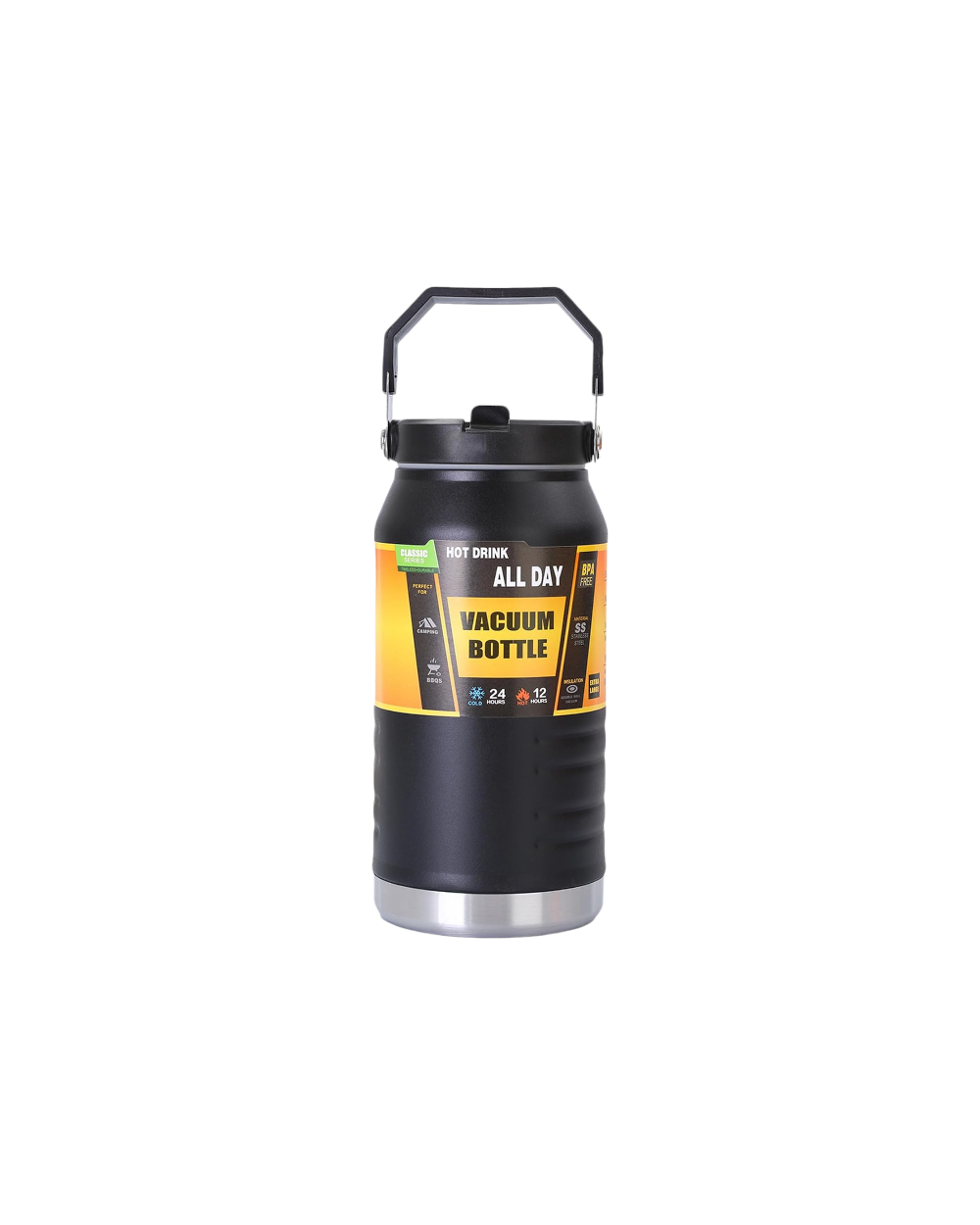 Φορητό παγούρι-θερμός - 1400ml - 123828 - Black