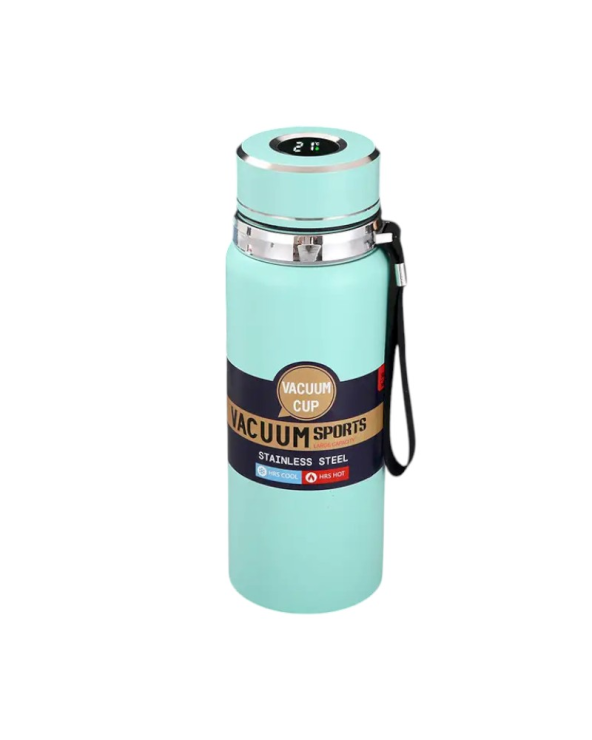 Φορητό παγούρι-θερμός με ψηφιακό θερμόμετρο - 600ml - 168440 - Light Blue