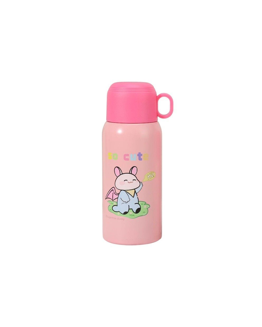 Παιδικό παγούρι-θερμός με κούπα - 500ml - 312567 - Pink