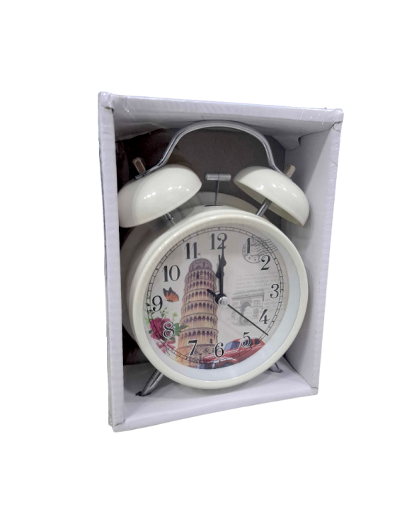 Επιτραπέζιο ρολόι - Ξυπνητήρι - 8806T-6 - 880669 - White