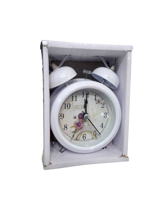 Επιτραπέζιο ρολόι - Ξυπνητήρι - 3301T-2 - 330126 - White