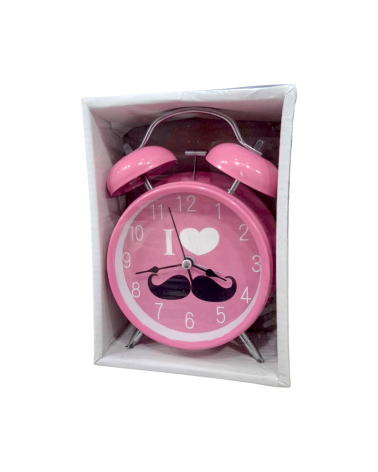 Επιτραπέζιο ρολόι - Ξυπνητήρι - 8806-9 - 880635 - Pink