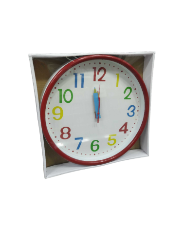 Παιδικό ρολόι τοίχου - 708 - 124016 - Red