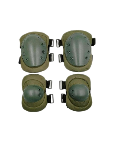 Σετ επιγονατίδες & επιαγκωνίδες - Tactical - 4pcs - 920075 - Green
