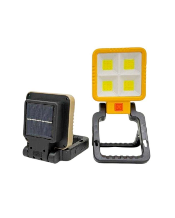 Επαναφορτιζόμενος προβολέας εργασίας LED με ηλιακό πάνελ - 9808A