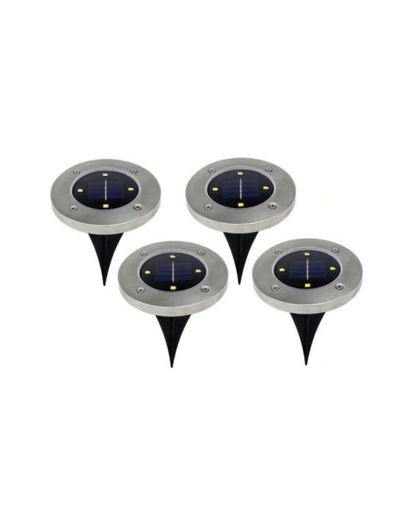 Ηλιακό φωτιστικό κήπου LED - Καρφωτό - 4pcs - 4LED/RGB