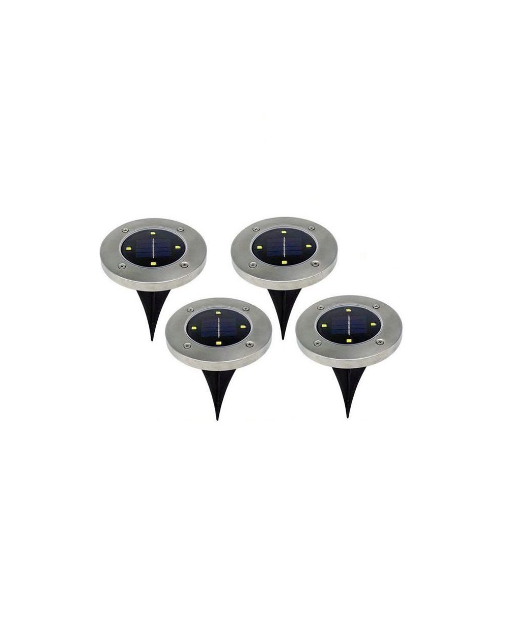 Ηλιακό φωτιστικό κήπου LED - Καρφωτό - 4pcs - 4LED/RGB