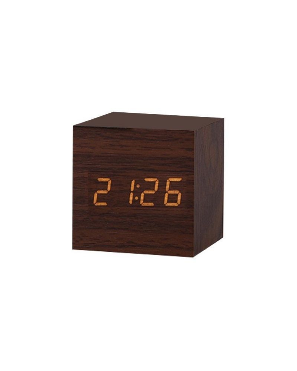 Ψηφιακό ρολόι - Ξυπνητήρι - ET008 - 909474 - Brown