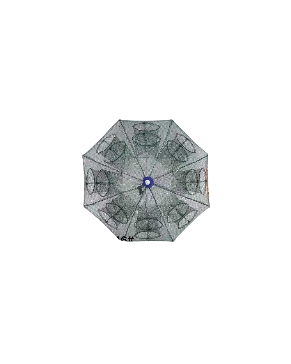 Πτυσσόμενη παγίδα ψαρέματος - Κιούρτος με 16 εισόδους