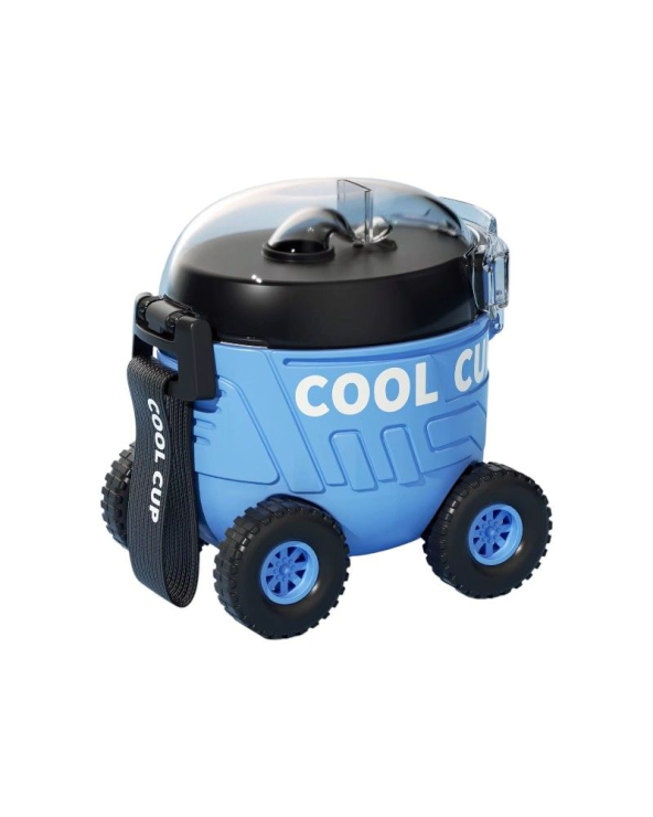 Παιδικό παγούρι πλαστικό - Αυτοκινητάκι - 600ml - 722399 - Blue