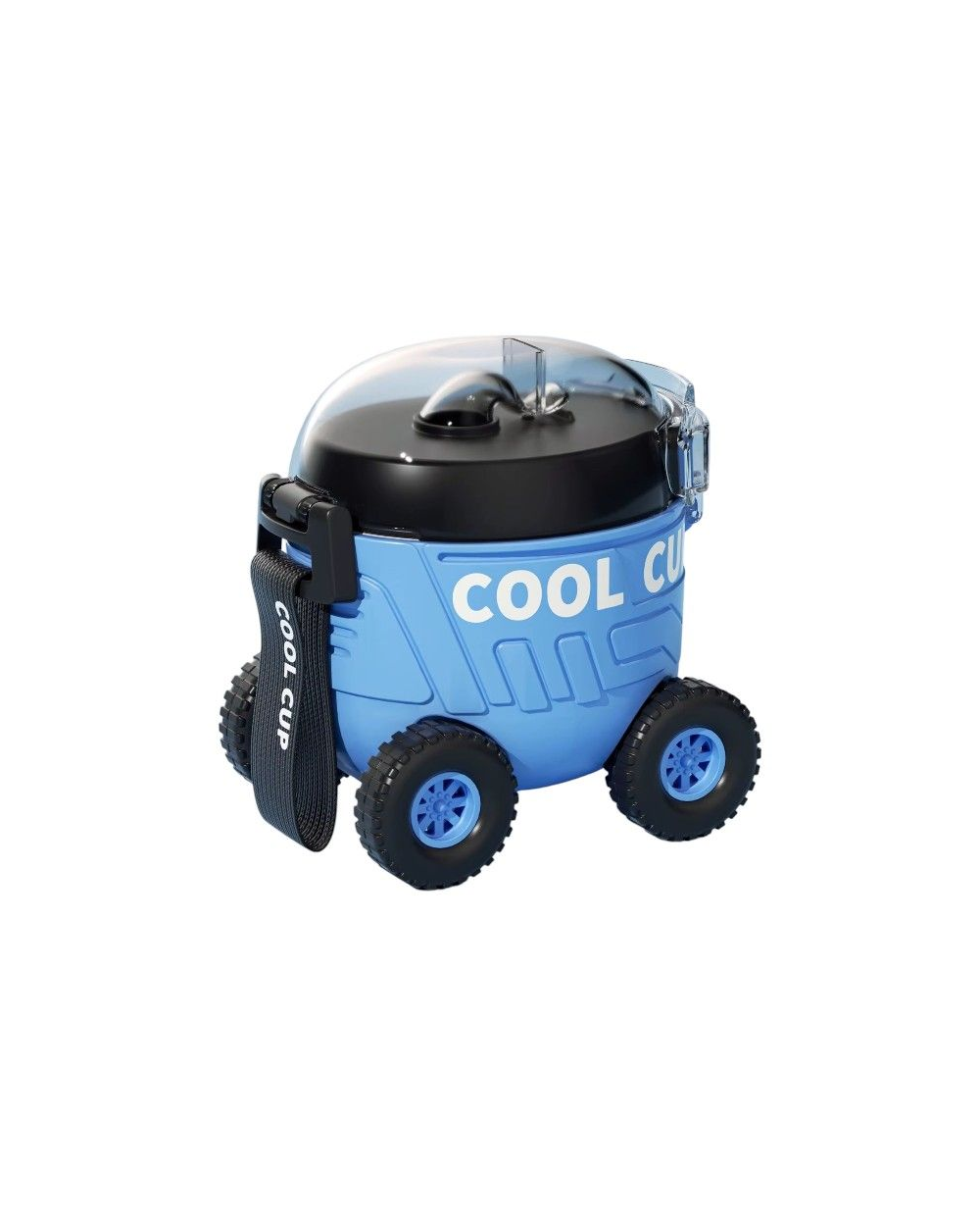 Παιδικό παγούρι πλαστικό - Αυτοκινητάκι - 600ml - 722399 - Blue