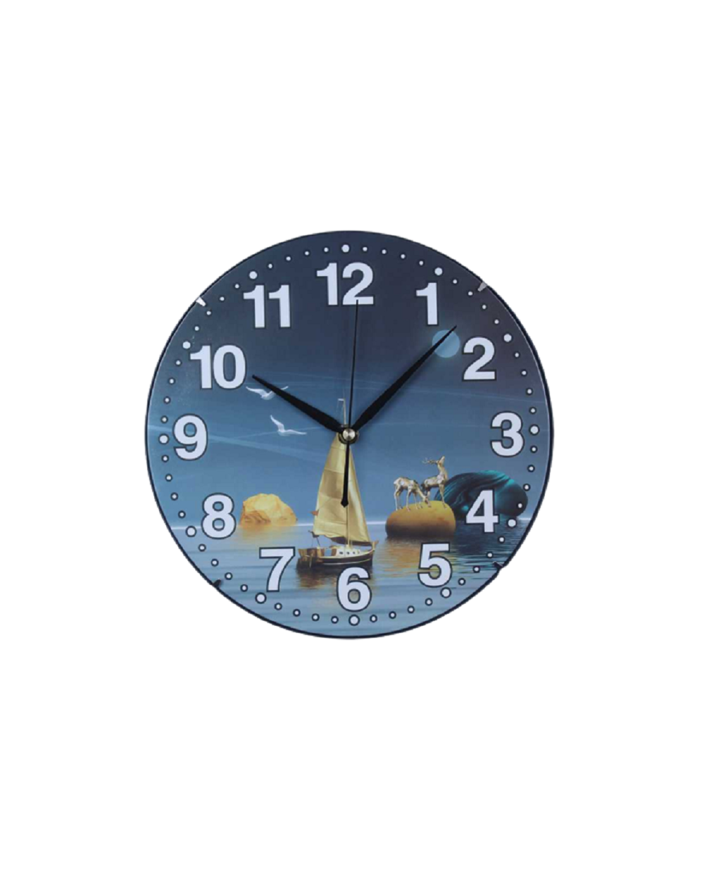 Ρολόι τοίχου - 831-1 - 283117 - Blue/Gold