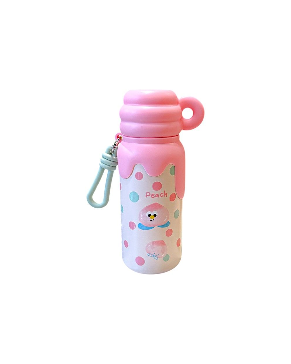 Παιδικό παγούρι-θερμός με κούπα - 420ml - 340908 - Pink