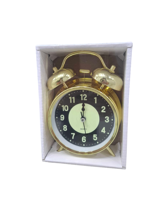 Επιτραπέζιο ρολόι - Ξυπνητήρι - 668-53 - 668533 - Gold