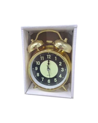 Επιτραπέζιο ρολόι - Ξυπνητήρι - 668-53 - 668533 - Gold