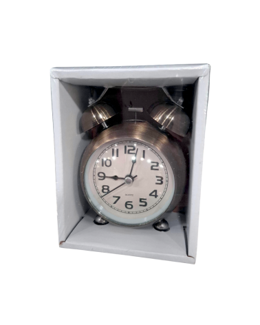 Επιτραπέζιο ρολόι - Ξυπνητήρι - 670-6 - 820162 - Bronze