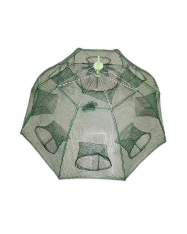 Πτυσσόμενη παγίδα ψαρέματος-κιούρτος με 6 εισόδους