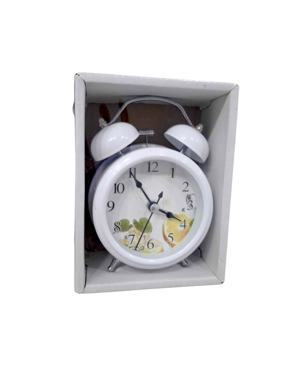Επιτραπέζιο ρολόι - Ξυπνητήρι - 3301-4 - 330116 - White