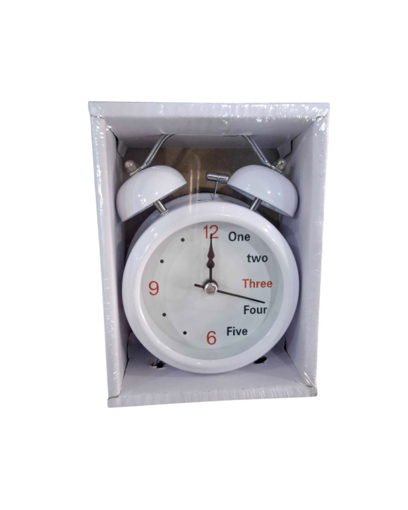 Επιτραπέζιο ρολόι - Ξυπνητήρι - 3301-12 - 301127 - White