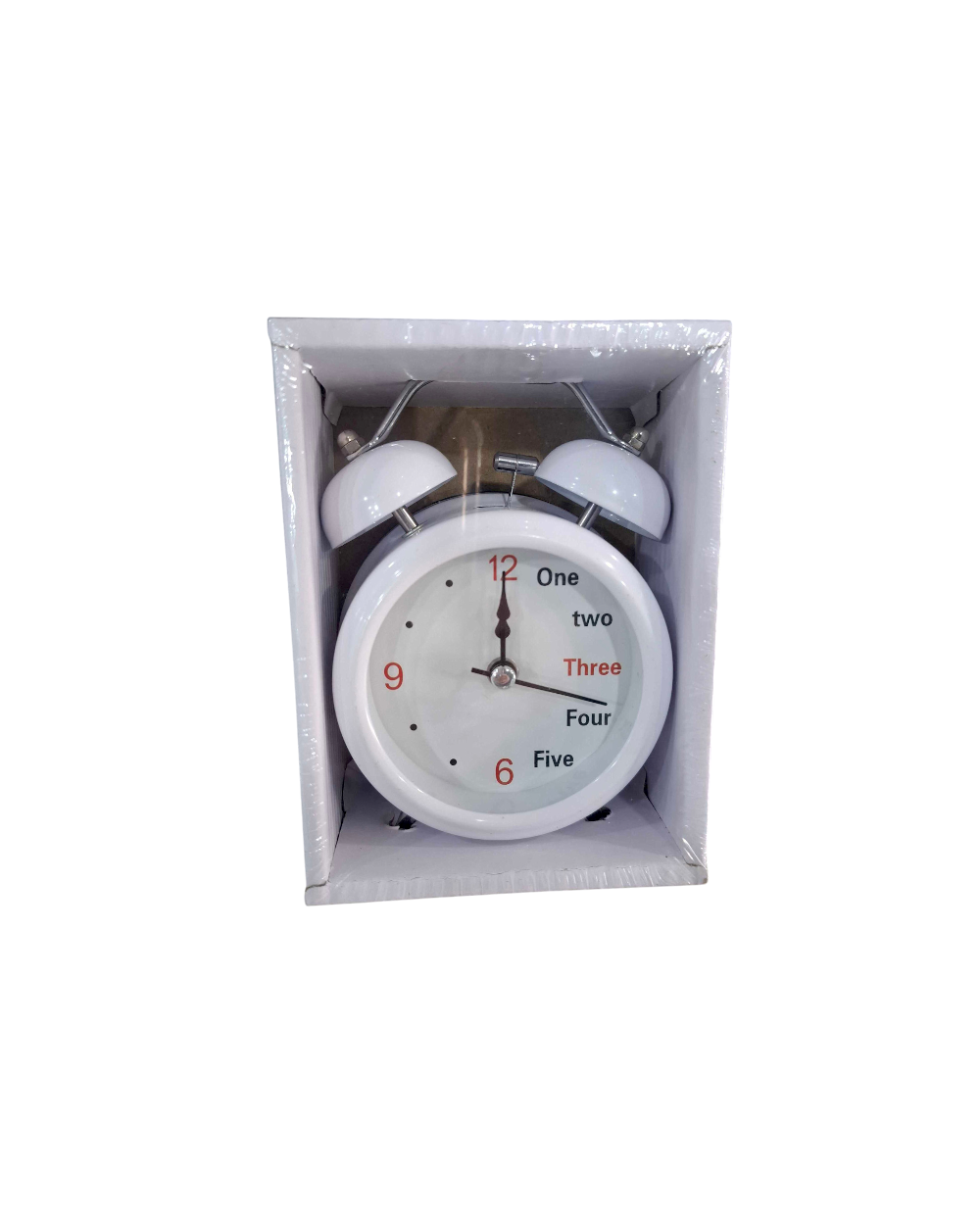 Επιτραπέζιο ρολόι - Ξυπνητήρι - 3301-12 - 301127 - White