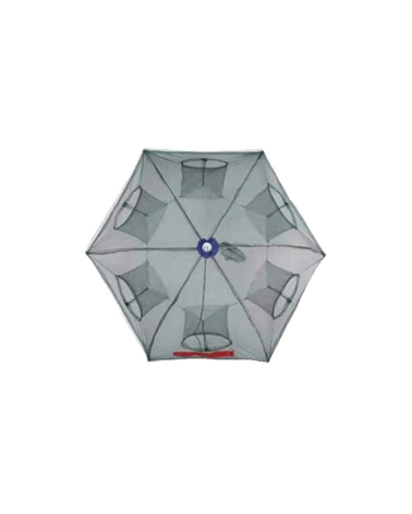 Πτυσσόμενη παγίδα ψαρέματος γαρίδων - 6 θήκες