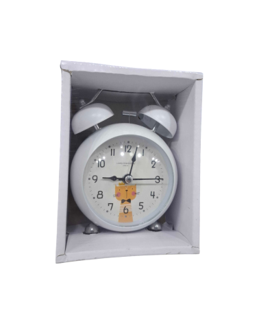 Επιτραπέζιο ρολόι - Ξυπνητήρι - 670-4 - 820186 - White
