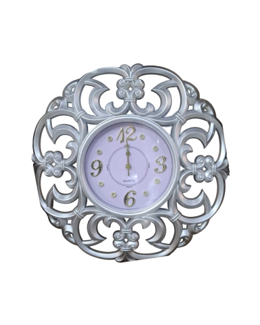 Ρολόι τοίχου Vintage - 865T - 008656 - Silver