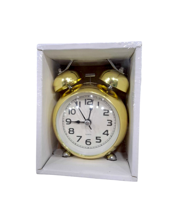 Επιτραπέζιο ρολόι - Ξυπνητήρι - 670-6 - 820162 - Gold