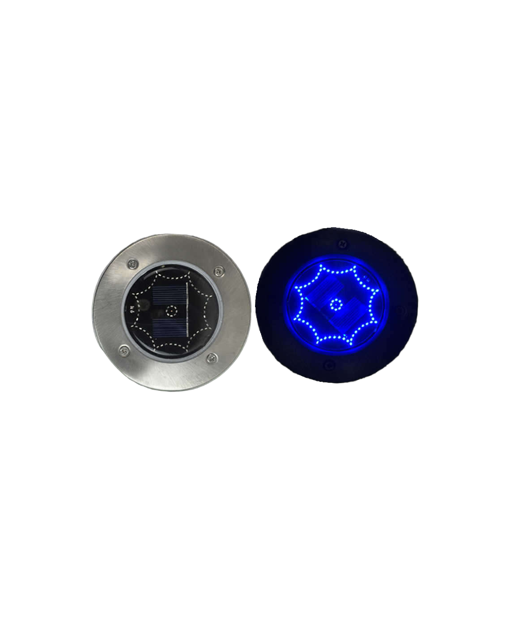 Ηλιακό φωτιστικό κήπου LED με σχέδιο - Καρφωτό - 4pcs - Blue