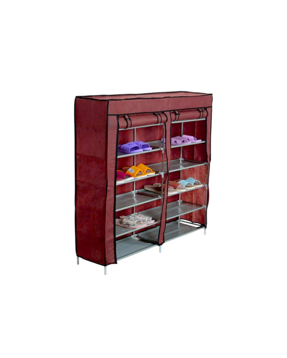 Παπουτσοθήκη υφασμάτινη 5 επιπέδων - T2712 - 521742 - Red