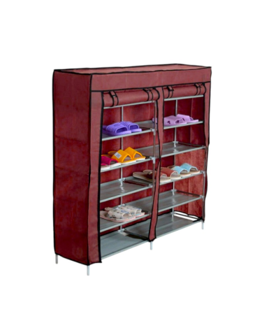 Παπουτσοθήκη υφασμάτινη 5 επιπέδων - T2712 - 521742 - Red