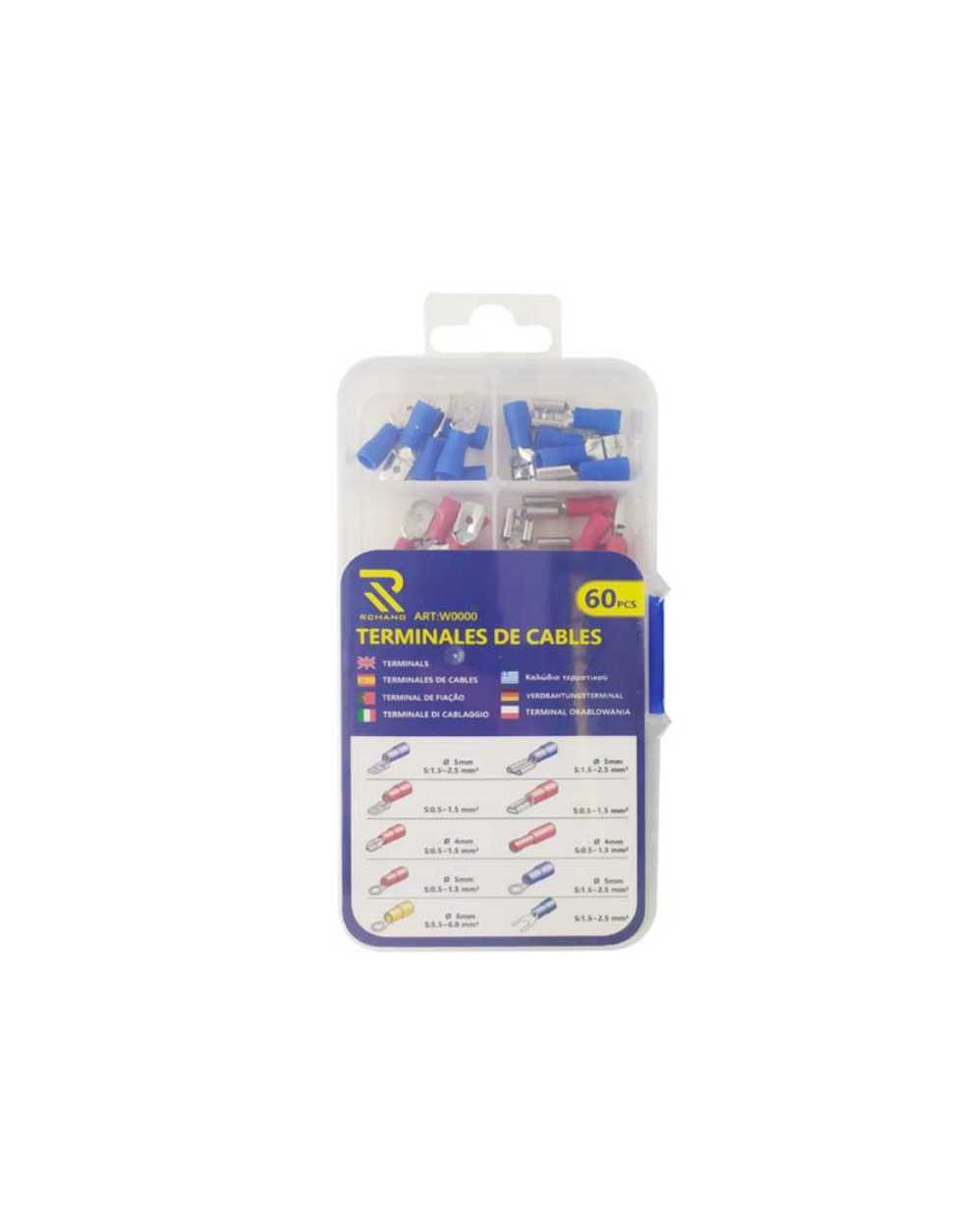 Σετ ακροδέκτες καλωδίων 10 τύπων - 60pcs