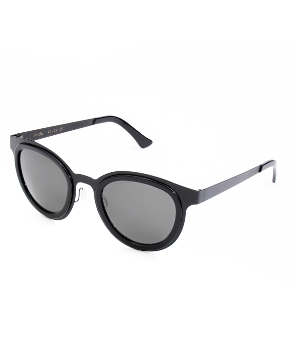 SUNGLASSES LGR UNISEX FELI-BLACK01 (Lens/Bridge/Temple) 47/24/145 mm)