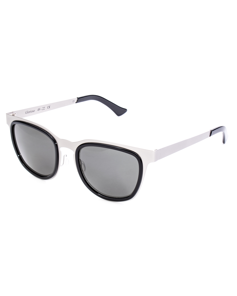 SUNGLASSES LGR UNISEX GLOR-SILVER01 (Lens/Bridge/Temple) 49/22/145 mm)