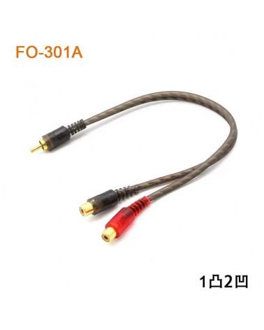 Καλώδιο ήχου RCA - CTC-301 - Male to 2Female