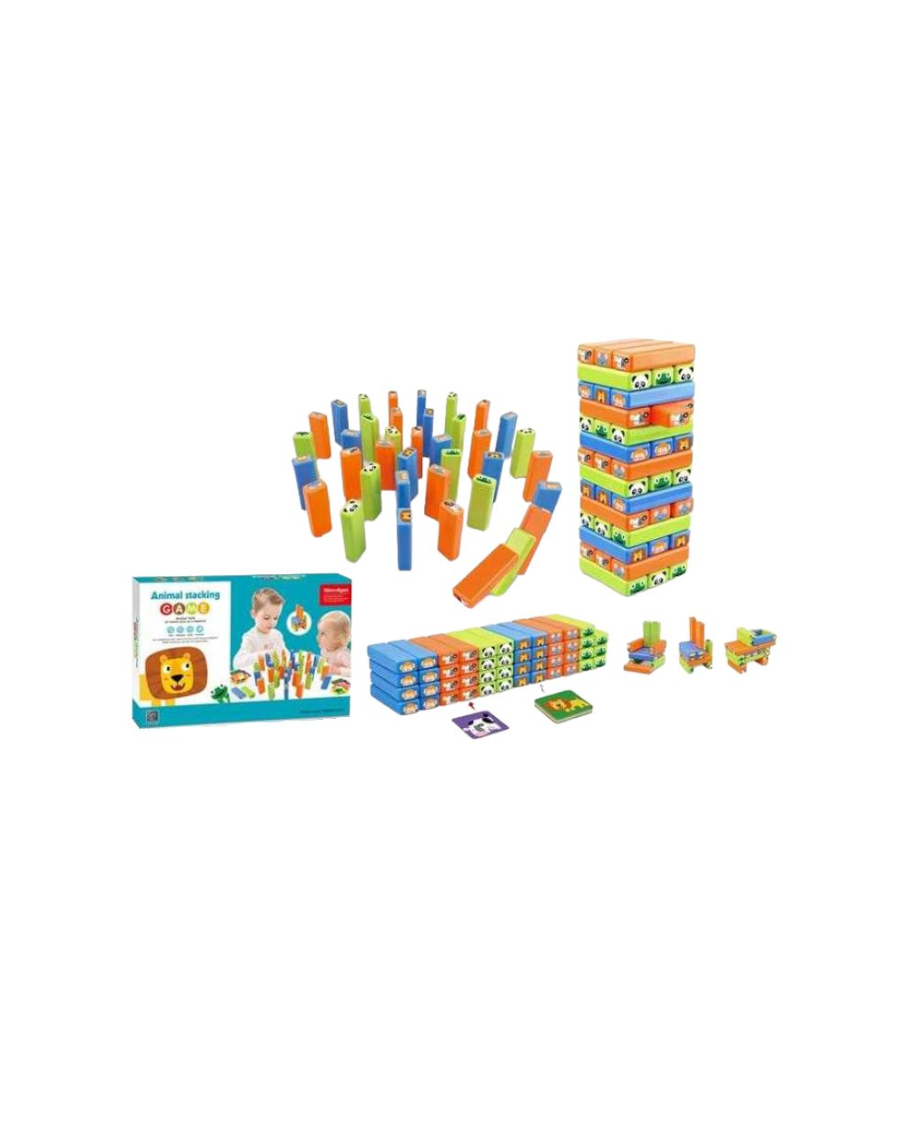 Παιχνίδι Τζένγκα με ζωάκια - 1011A