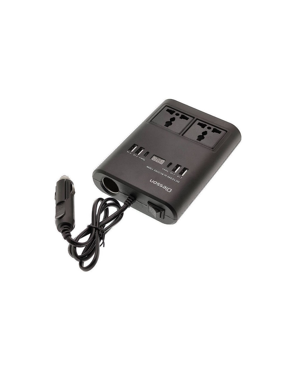 Μετασχηματιστής - Power Inverter αυτοκινήτου - 150W - 12VDC to 220VAC - 4xUSB - CD350562 -  505523