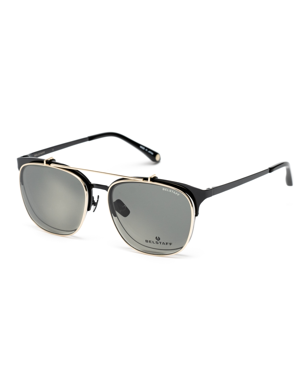 VIEW + CLIP-ON BELSTAFF WOMEN HATCHERNEGROD (Lens/Bridge/Temple) 55/18/140 mm)