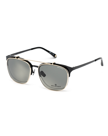 VIEW + CLIP-ON BELSTAFF WOMEN HATCHERNEGROD (Lens/Bridge/Temple) 55/18/140 mm)