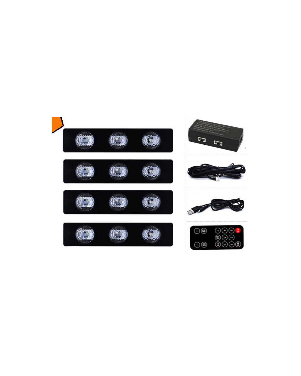 Σετ φωτισμού καμπίνας αυτοκινήτου LED - 1109401