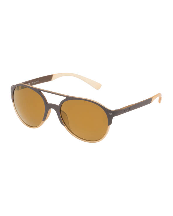 SUNGLASSES POLICE UNISEX SPL163557ESG (Lens/Bridge/Temple) 55/19/140 mm)