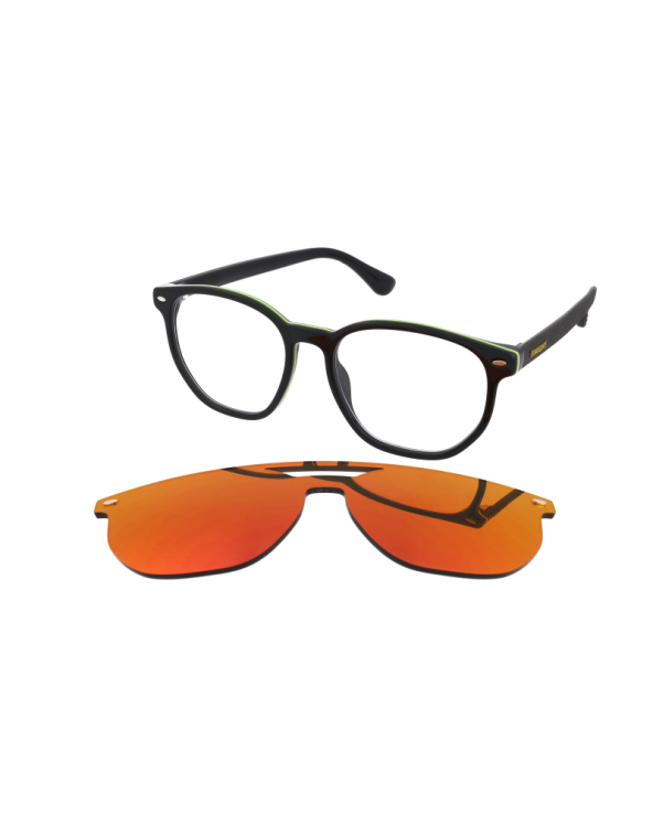 View + clip-on HAVAIANAS Unisex UBATUBACS807U (Lens/Bridge/Temple) 51/17/145 mm)