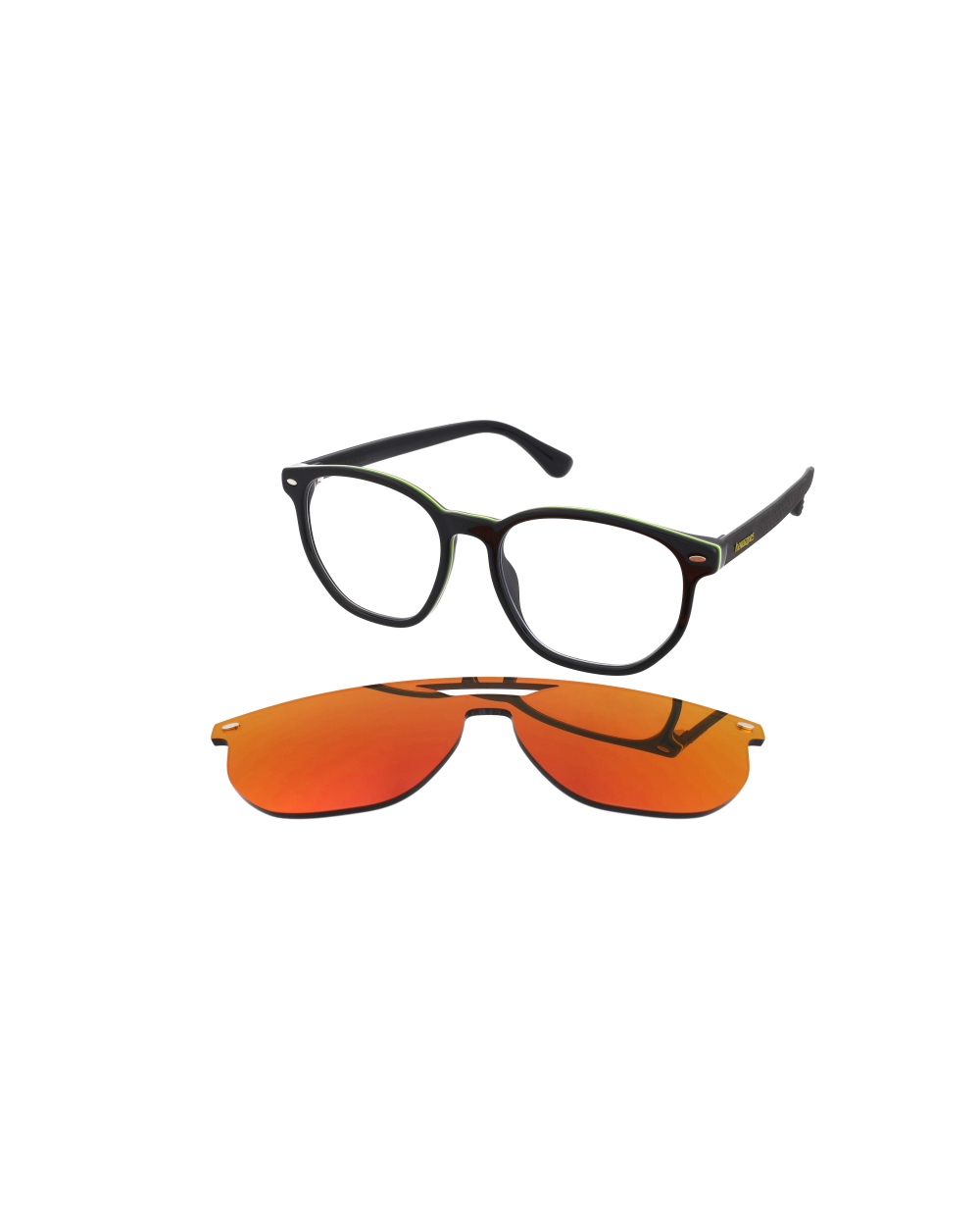 View + clip-on HAVAIANAS Unisex UBATUBACS807U (Lens/Bridge/Temple) 51/17/145 mm)