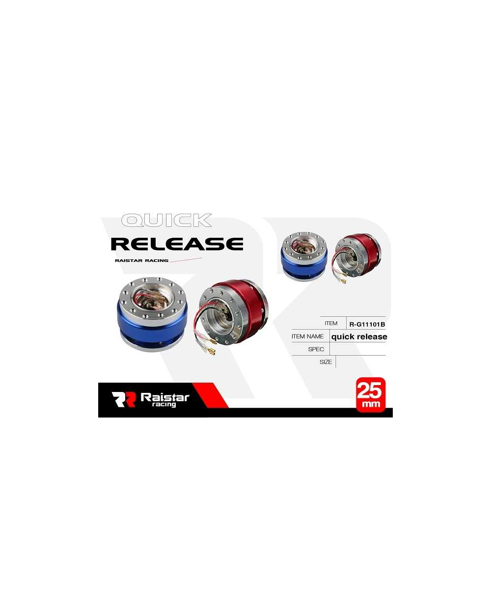 Αποσπώμενος κώνος τιμονιού ταχείας απελευθέρωσης - Quick Release - R-G11102-A1